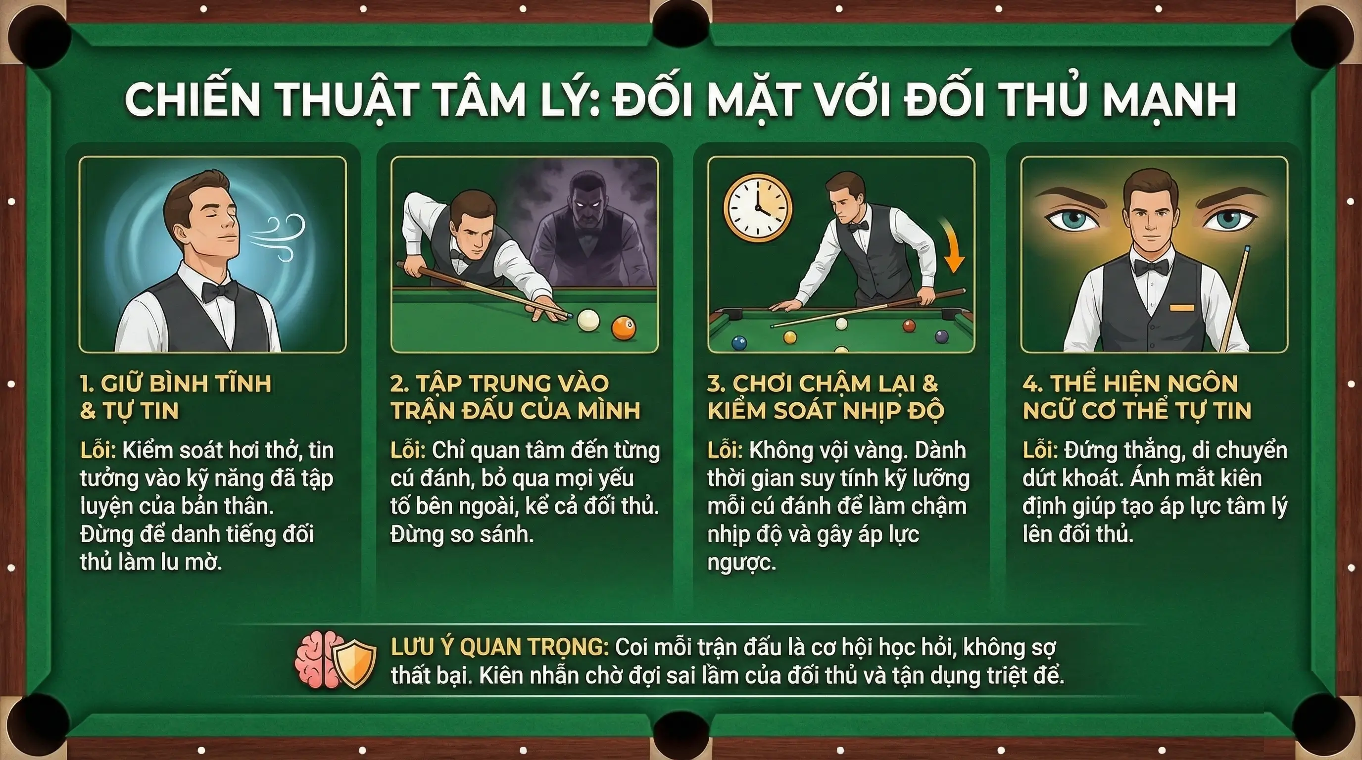 Chiến thuật tâm lý: Đối mặt với đối thủ mạnh